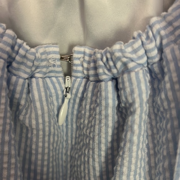 Lauren James Seersucker Halter Dress - size medium - Picture 5 of 7